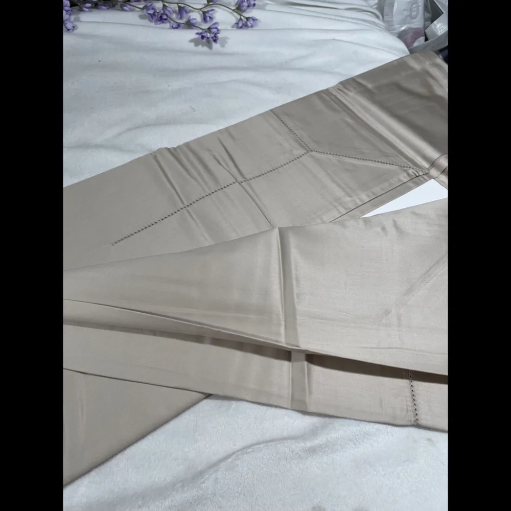 NIB‎ [ King ] 600TC Cotton Flat Sheet for Hudson Park in Plumice